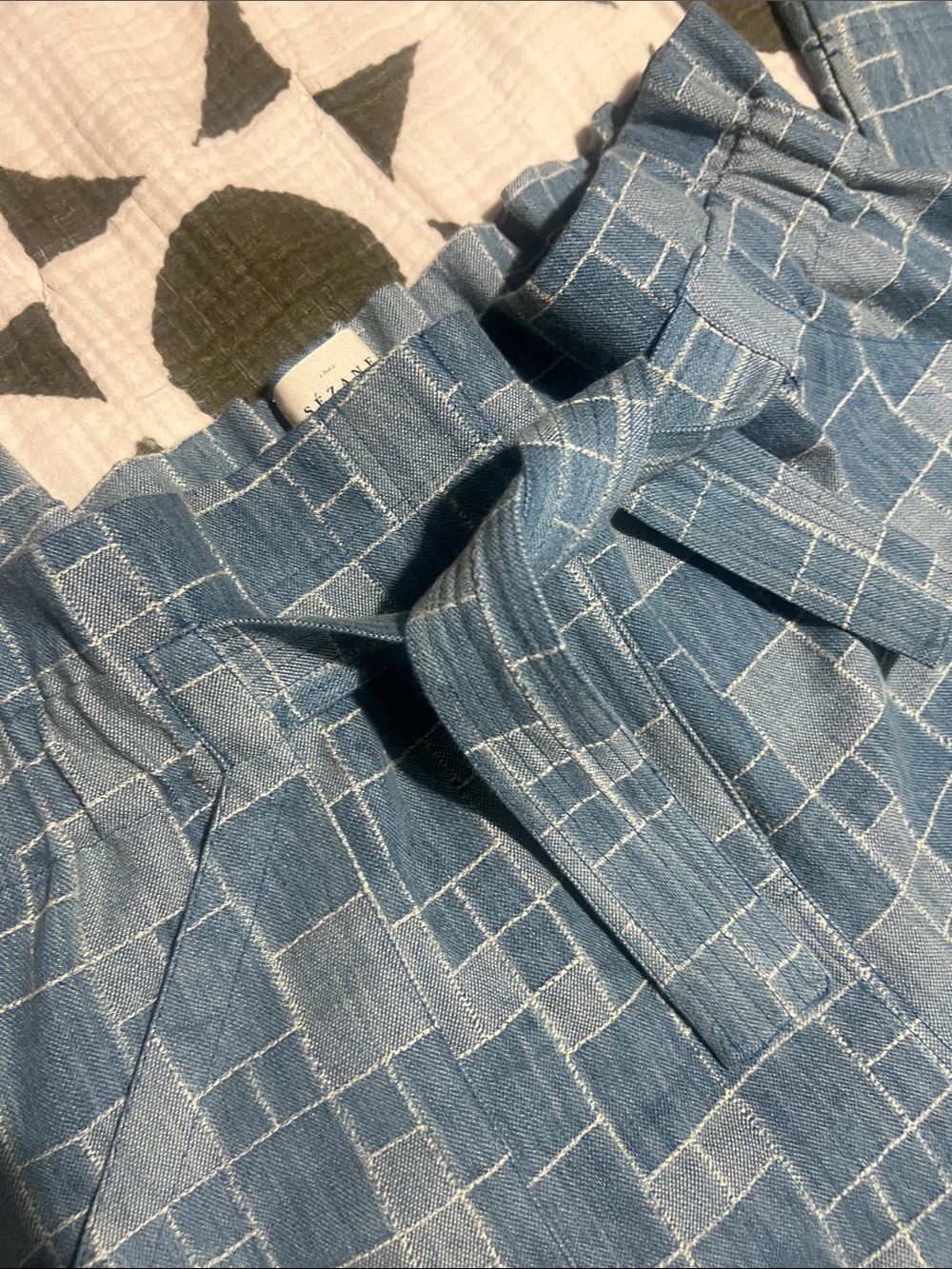 Sézane Andreas Patchwork Trousers - Picture 3 of 5